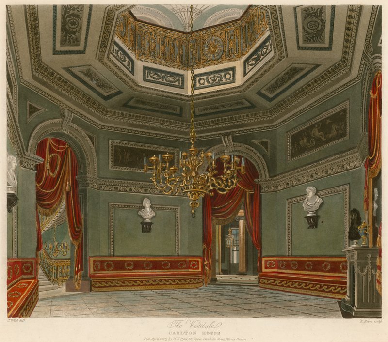 The Vestibule，Carlton House，伦敦 作者 查尔斯怀尔德