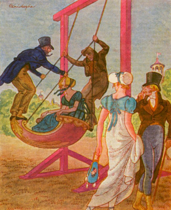 Schaukel / Swing（彩色石版印刷） 作者 克里斯托夫（1856年1945年）