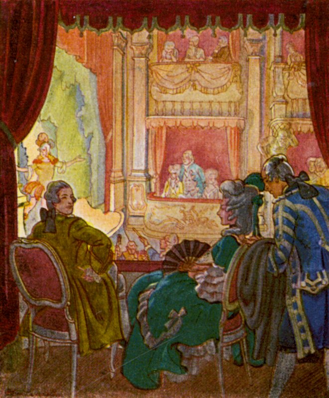 Theaterloge / Theater Box（彩色印刷版） 作者 克里斯托夫 (1856-1945)