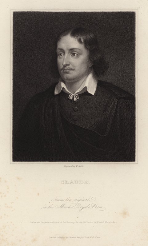 巴洛克时代的法国画家Claude Lorrain。由William Holl雕刻 作者 克劳德·洛兰