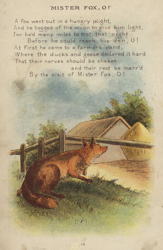 Nursery rhyme: Mister Fox, O! (chromolitho) 作者 康斯坦斯·哈斯伍德