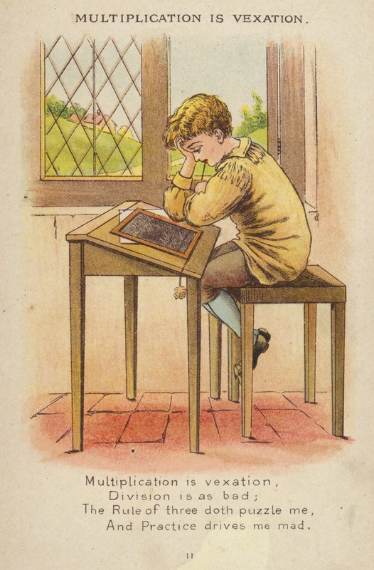 Nursery rhyme: Multiplication Is Vexation (chromolitho) 作者 康斯坦斯·哈斯伍德