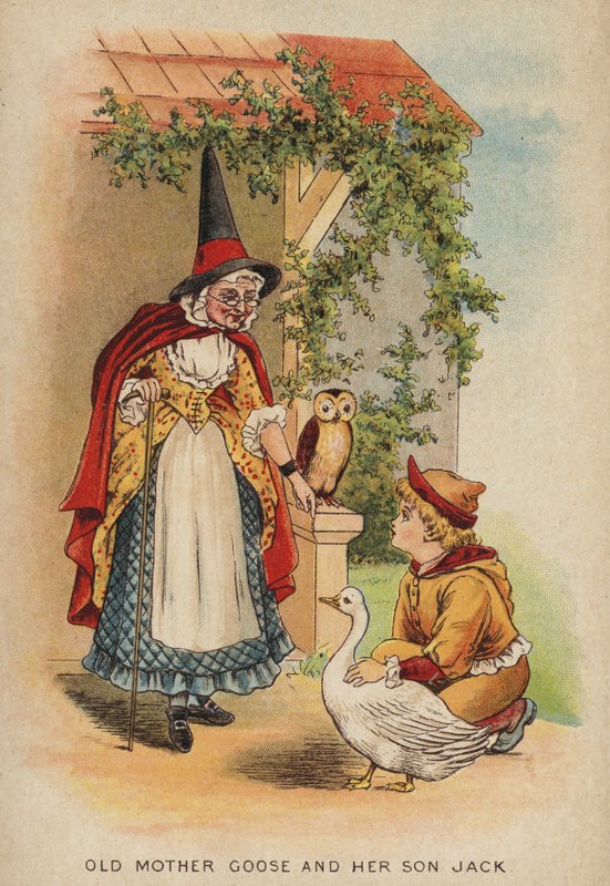 Nursery rhyme: Old Mother Goose And Her Son Jack (chromolitho) 作者 康斯坦斯·哈斯伍德