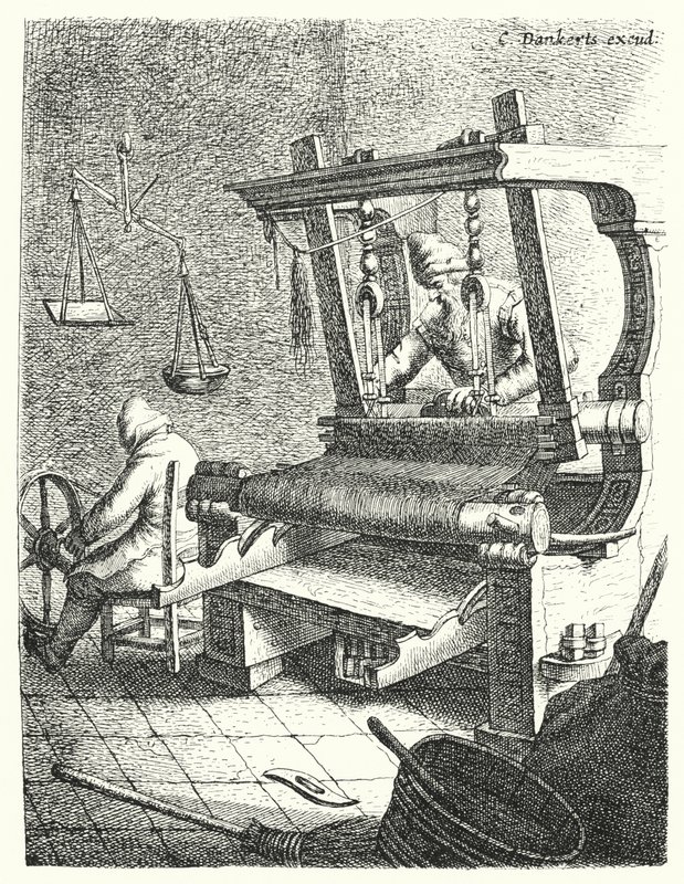 纺织工》（雕刻版 作者 Cornelis I Danckerts