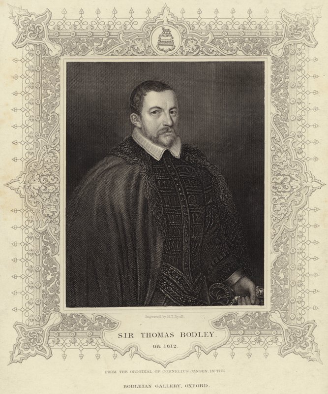 托马斯博德利爵士 作者 科尼利厄斯·詹森·范·科伦（Cornelius Janssen van Ceulen）