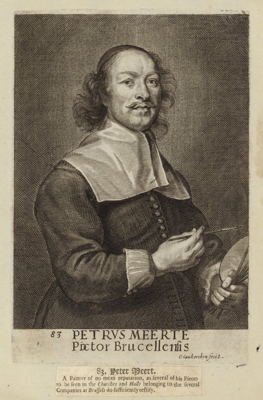 佛兰芒画家彼得梅尔特。由Cornelis van Caukercken雕刻 作者 科尼利厄斯·范·考克肯（Cornelius van Caukercken）