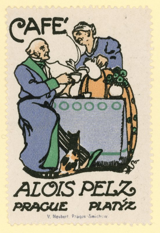 Cafe Alois Peltz，布拉格 作者 捷克学派