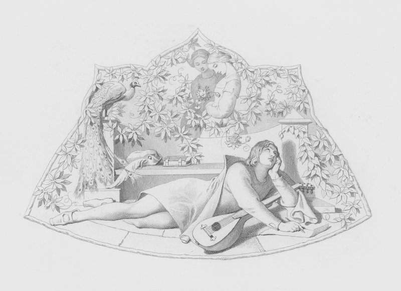 莎士比亚，情人（版画） 作者 丹尼尔（后）麦克莱斯