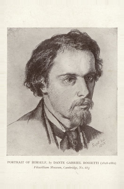 Dante Gabriel Rossetti，英国画家，插画家和诗人 作者 但丁·加布里埃尔·查尔斯·罗塞蒂