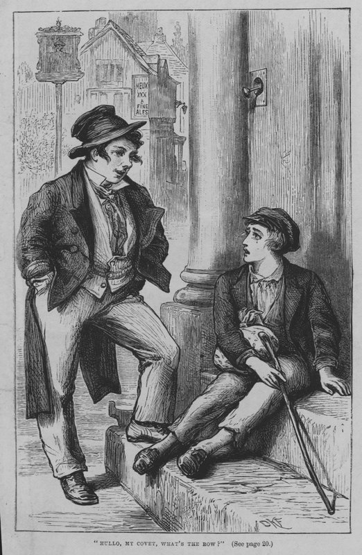 查尔斯·狄更斯 (Charles Dickens) 为 Oliver Twist 绘制的插图（版画） 作者 大卫·亨利·弗里斯顿