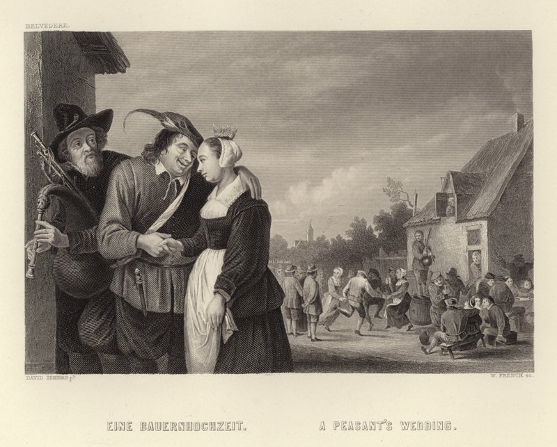 一个农民的婚礼 作者 大卫·特尼尔斯（David Teniers）