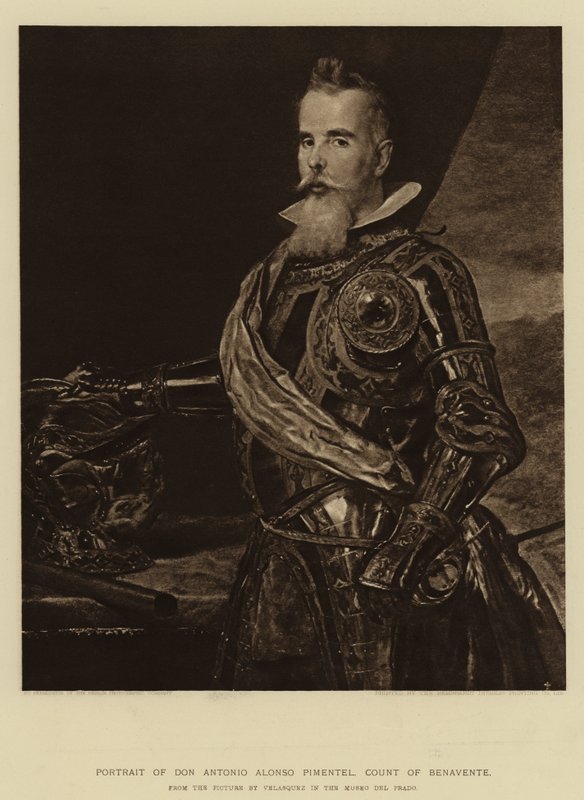 Don Antonio Alonso Pimentel，贝纳文特伯爵的肖像 作者 迭戈委拉斯开兹