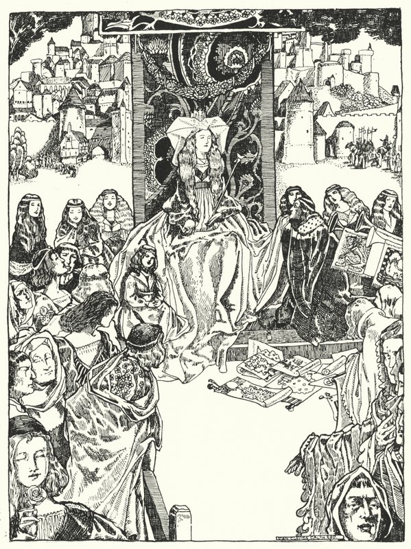 公主与求婚者》（雕版画 作者 迪翁·克莱顿·卡尔斯洛普