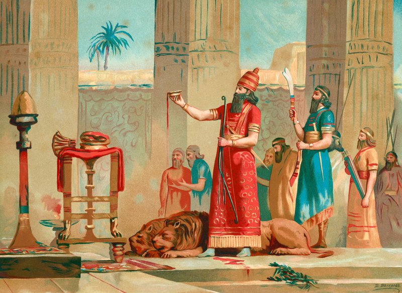 Ashurbanipal祭祀狮子 作者 迪奥尼西奥·贝夏拉斯·维达格