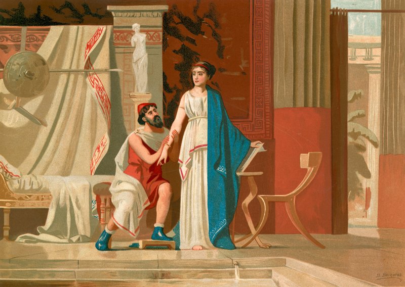 Aspasia和Pericles 作者 迪奥尼西奥·贝夏拉斯·维达格