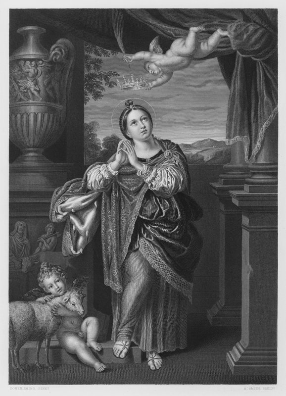 St Agnes，来自Royal Collection的照片 作者 多梅尼奇诺