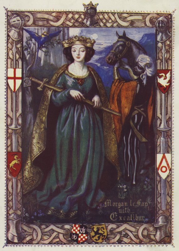 有神剑的Morgan Le Fay 作者 多拉·柯蒂斯（Dora Curtis）