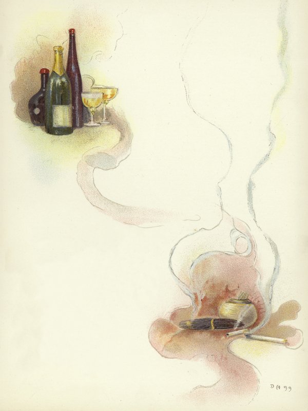 Savoy Hotel酒店的葡萄酒和雪茄 作者 达德利·哈迪