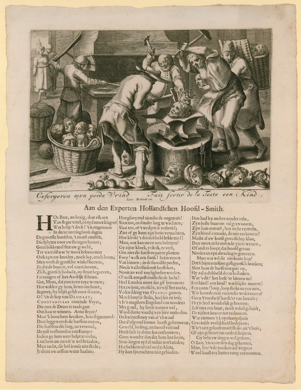 Ceforgeron myn goede vrind。关于继承英国王位的漫画，1688-89 作者 荷兰学校