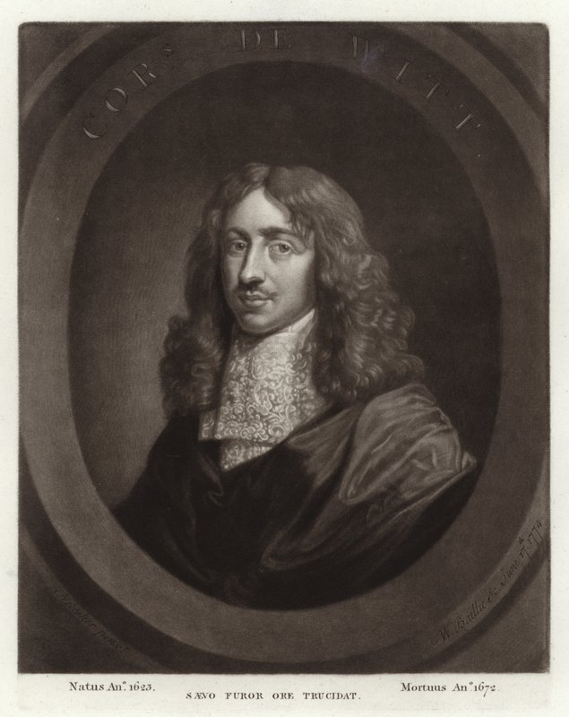 Cornelis de Witt的肖像 作者 荷兰学校