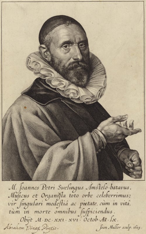 Jan Pieterszoon Sweelinck的肖像 作者 荷兰学校
