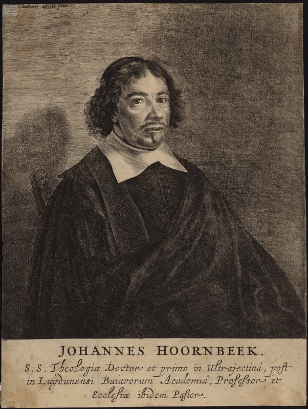 Johannes Hoornbeek的肖像 作者 荷兰学校