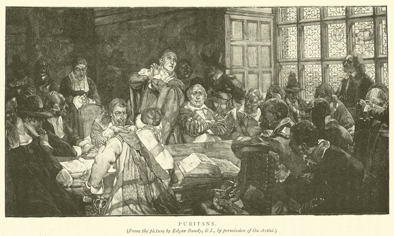 Puritans (engraving) 作者 埃德加·邦迪