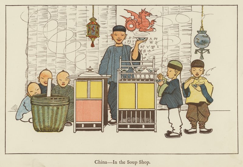 中国，在汤店 作者 伊迪丝·法米洛（Edith Farmiloe）