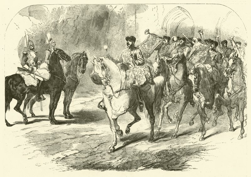 Band of the Horse Guards (engraving) 作者 埃德蒙（后）莫林