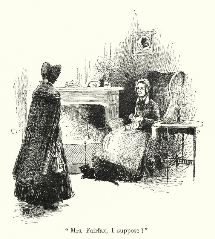 Charlotte Bronte 为 Jane Eyre 绘制的插图（石版画） 作者 埃德蒙·亨利·加勒特