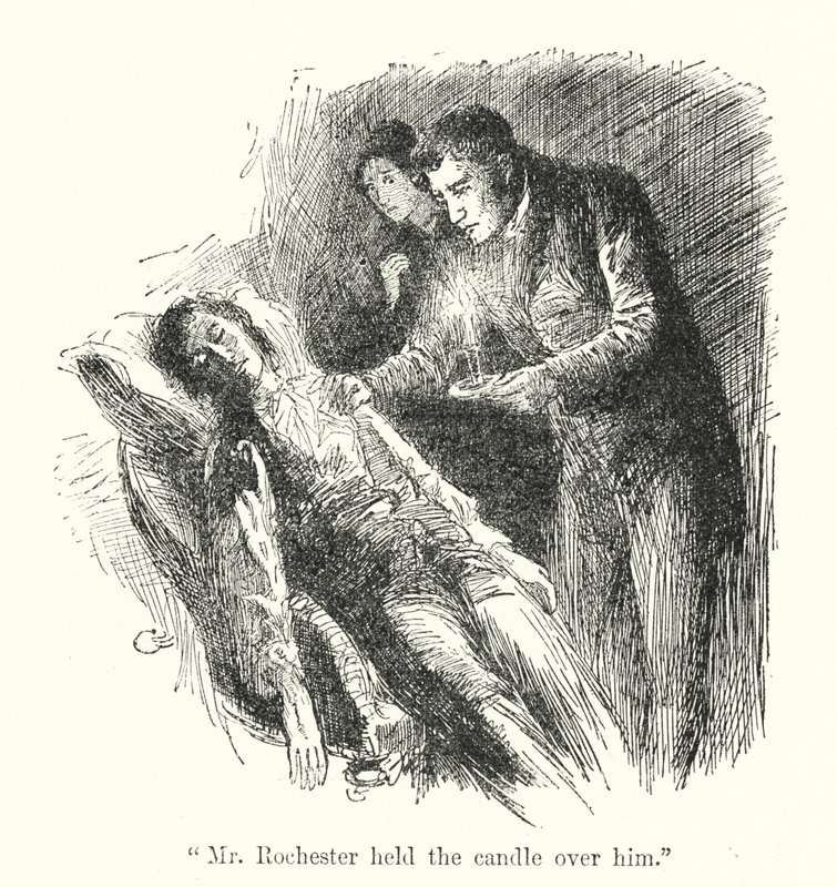 Charlotte Bronte 为 Jane Eyre 绘制的插图（石版画） 作者 埃德蒙·亨利·加勒特