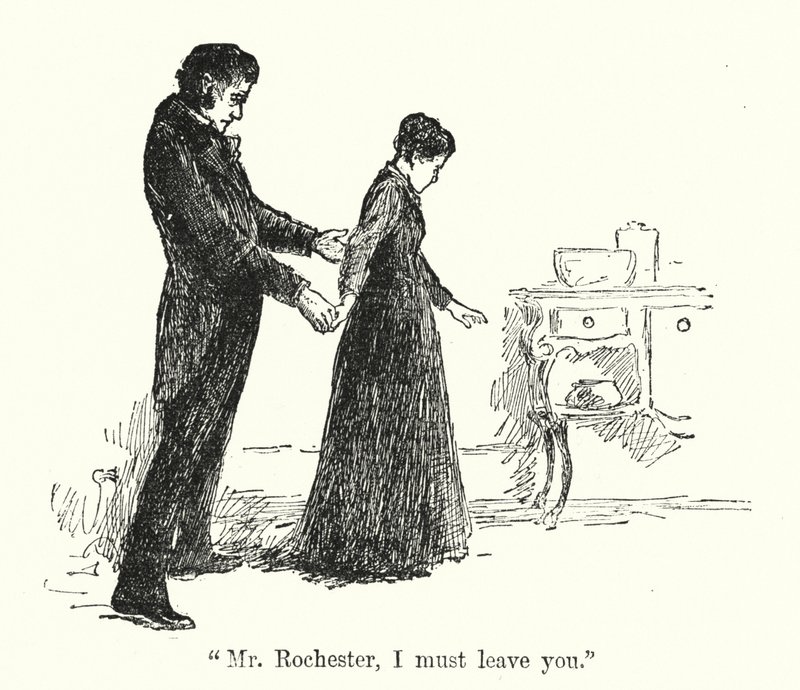 Charlotte Bronte 为 Jane Eyre 绘制的插图（石版画） 作者 埃德蒙·亨利·加勒特
