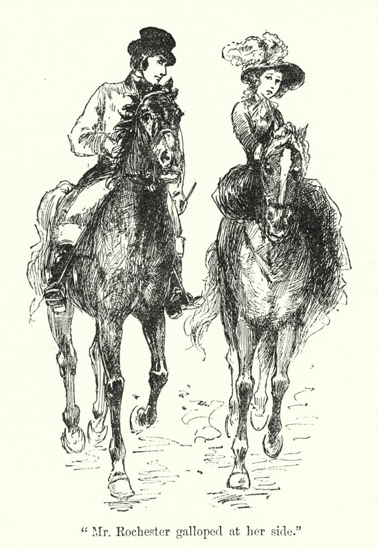 Charlotte Bronte 为 Jane Eyre 绘制的插图（石版画） 作者 埃德蒙·亨利·加勒特
