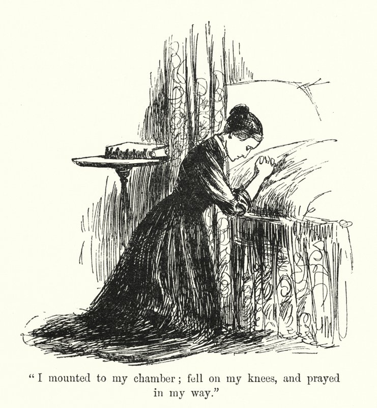 Charlotte Bronte 为 Jane Eyre 绘制的插图（石版画） 作者 埃德蒙·亨利·加勒特