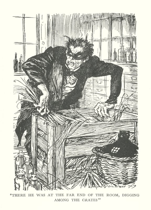 R L 史蒂文森的《杰基尔博士和海德先生的奇遇》插图（石版画） 作者 埃德蒙·约瑟夫（后）沙利文