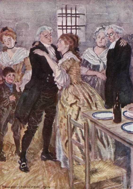 Illustration for The Vicar of Wakefield by Oliver Goldsmith (colour litho) 作者 埃德蒙·约瑟夫·沙利文