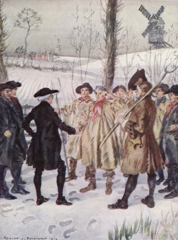 Illustration for The Vicar of Wakefield by Oliver Goldsmith (colour litho) 作者 埃德蒙·约瑟夫·沙利文
