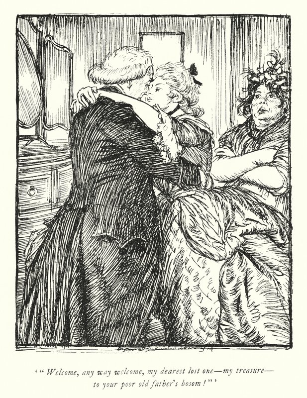 Illustration for The Vicar of Wakefield by Oliver Goldsmith (litho) 作者 埃德蒙·约瑟夫·沙利文