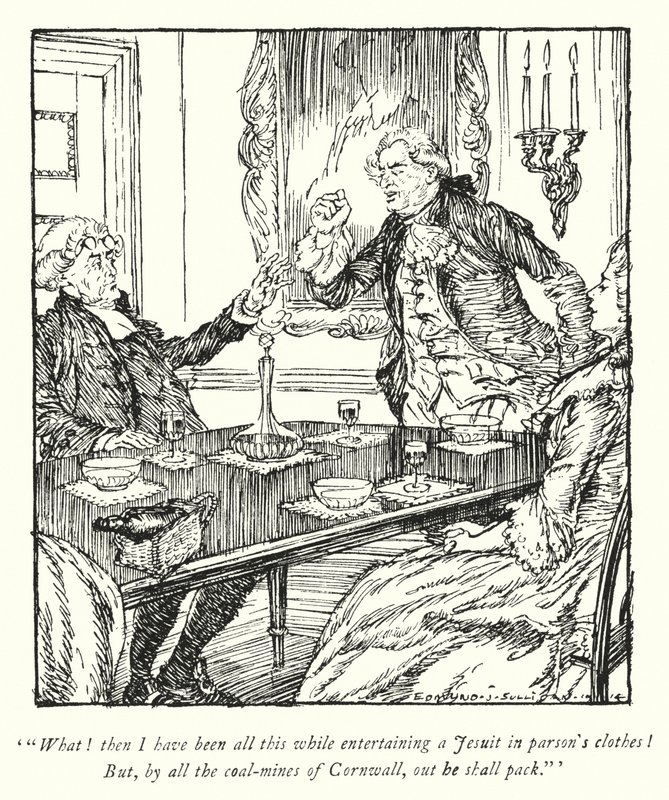 Illustration for The Vicar of Wakefield by Oliver Goldsmith (litho) 作者 埃德蒙·约瑟夫·沙利文