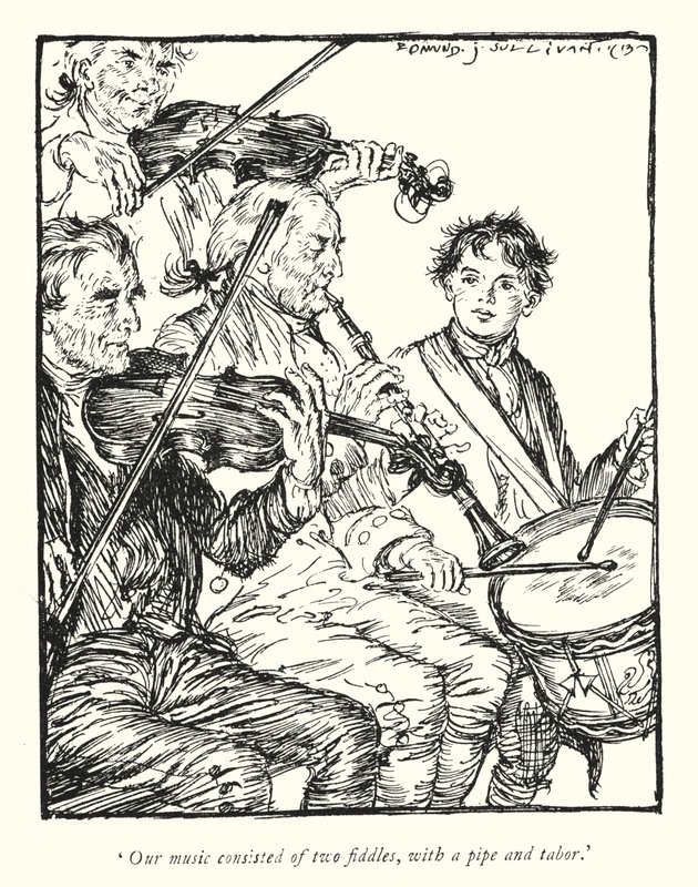 奥利弗·戈德史密斯的《韦克菲尔德牧师》插图（石版画） 作者 埃德蒙·约瑟夫·沙利文
