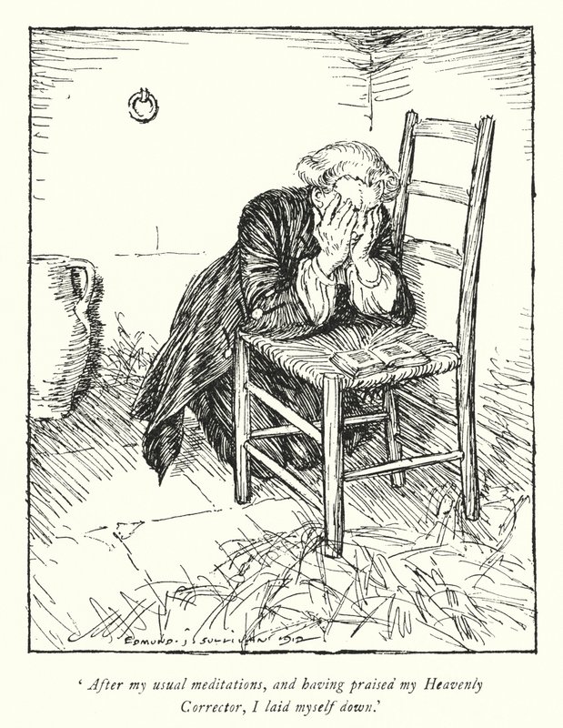 奥利弗·戈德史密斯的《韦克菲尔德牧师》插图（石版画） 作者 埃德蒙·约瑟夫·沙利文