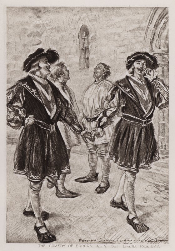 The Comedy of Errors, Act V, Sc I (litho) 作者 埃德蒙·约瑟夫·沙利文