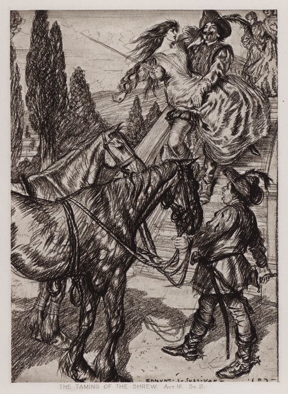 The Taming of the Shrew, Act III, Sc 2 (litho) 作者 埃德蒙·约瑟夫·沙利文
