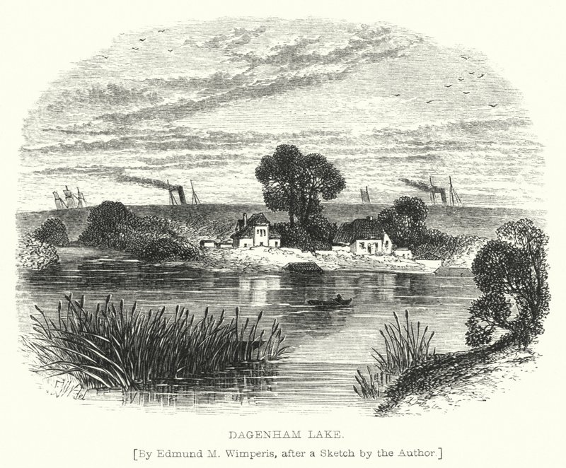 Dagenham Lake (engraving) 作者 埃德蒙·莫里森 (后) 温佩里斯