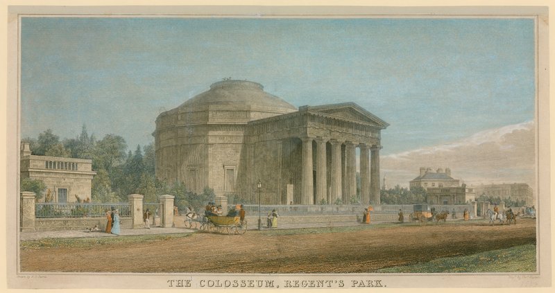 罗马斗兽场，摄政公园，1834年 作者 埃德蒙·托马斯·帕里斯（Edmund Thomas Parris）