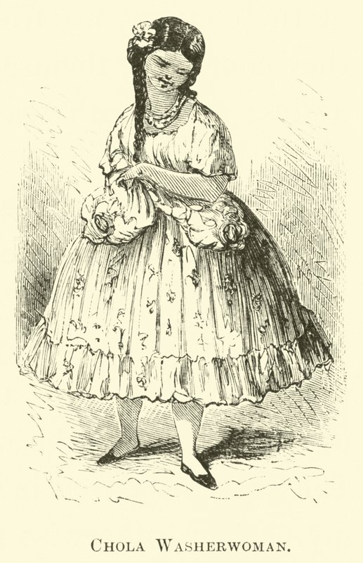 Chola Washerwoman 作者 爱德华·里奥（Edouard Riou）