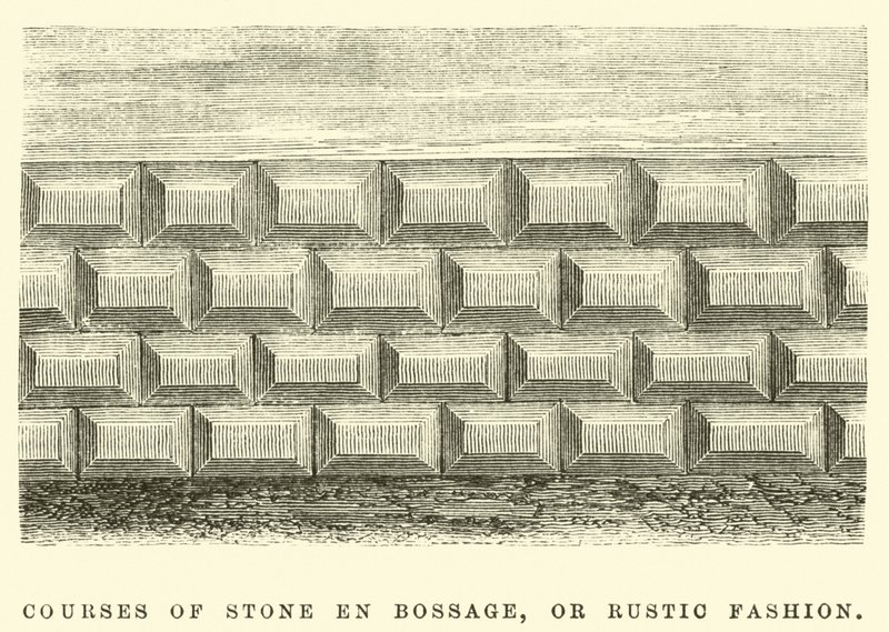 Stone en Bossage课程，或乡村风格 作者 爱德华·里奥（Edouard Riou）