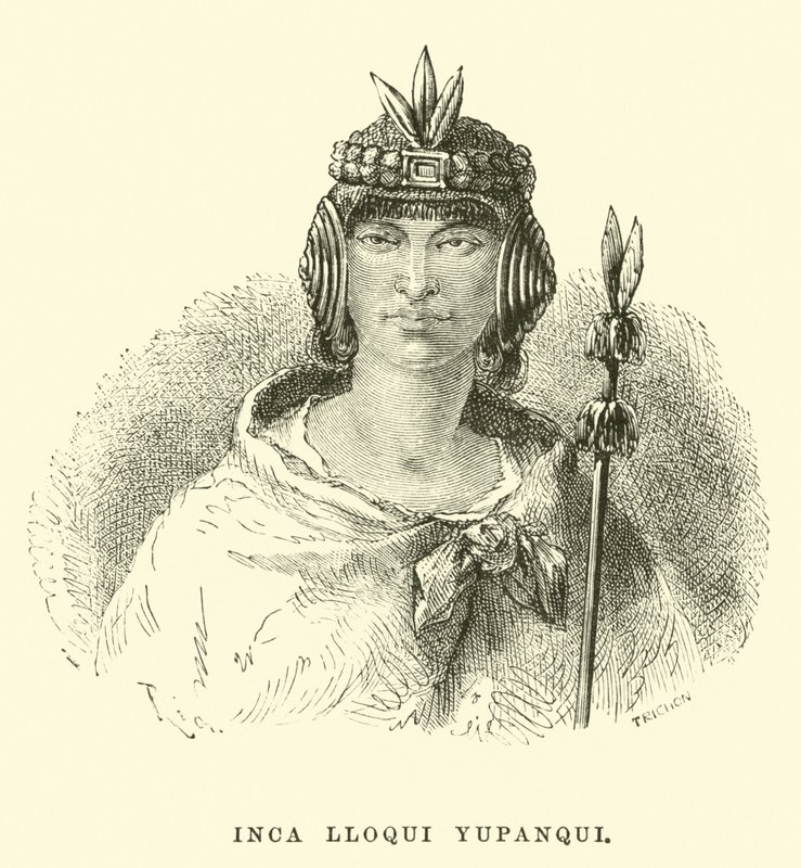 印加Lloqui Yupanqui 作者 爱德华·里奥（Edouard Riou）