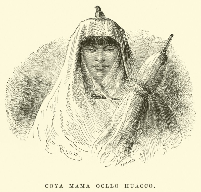 Coya Mama Ocllo Huacco 作者 爱德华·里奥（Edouard Riou）