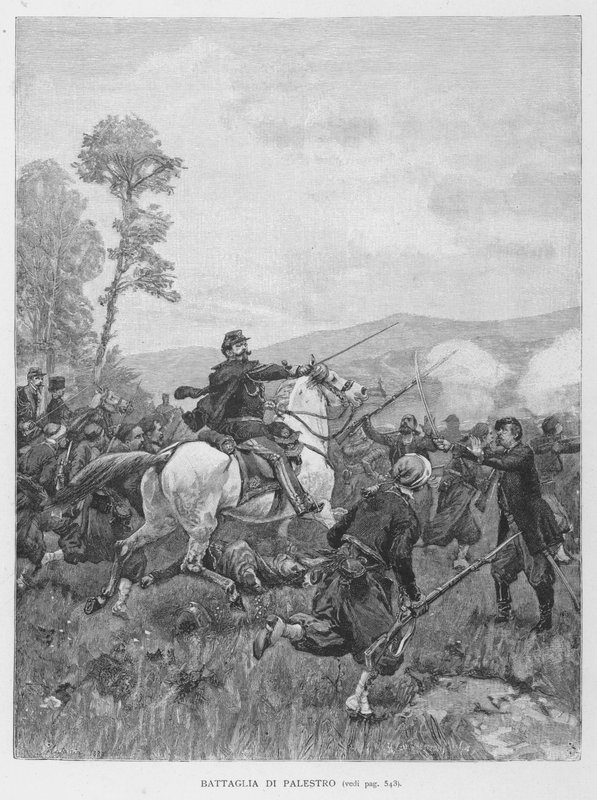 Battaglia Di Palestro (engraving) 作者 爱德华多·马塔尼亚